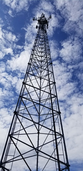Tower under the blue sky